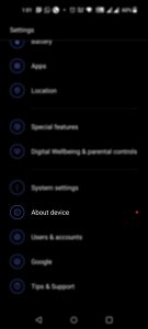 about device android