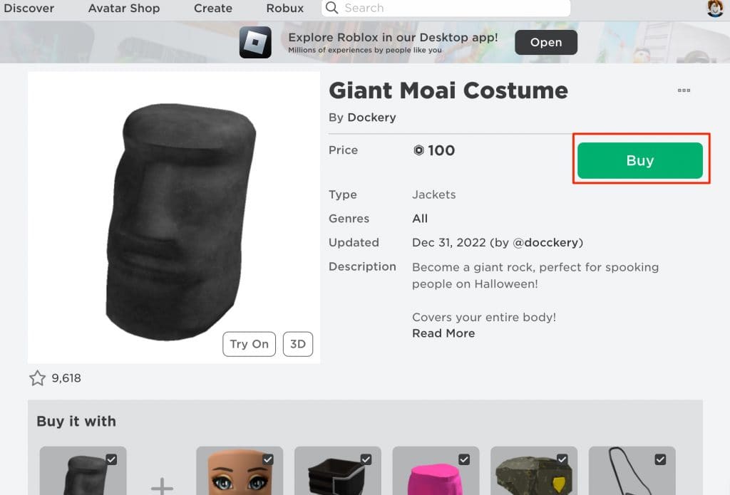 roblox buy button