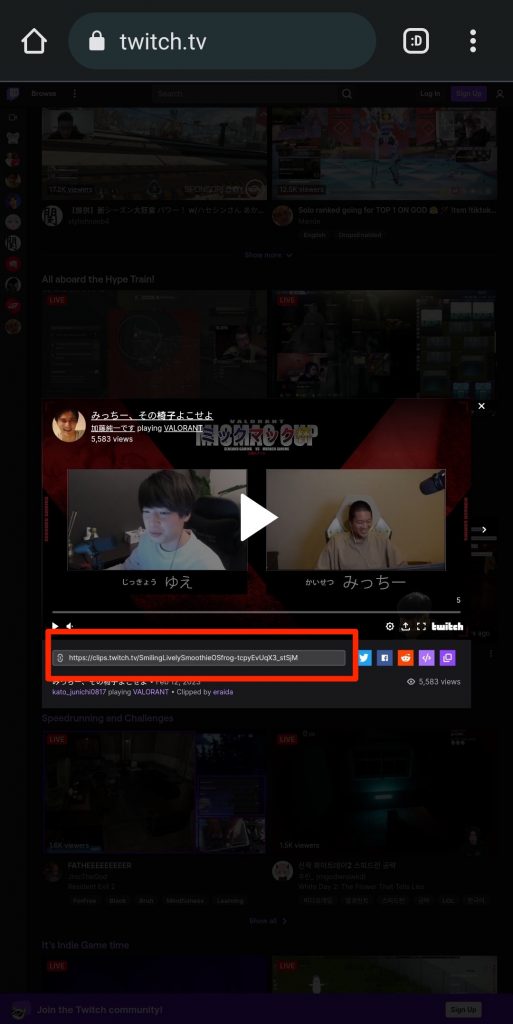 Download Twitch streams on mobile