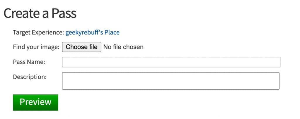 create pass roblox