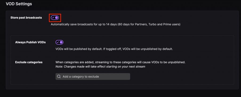 save twitch streams automatically