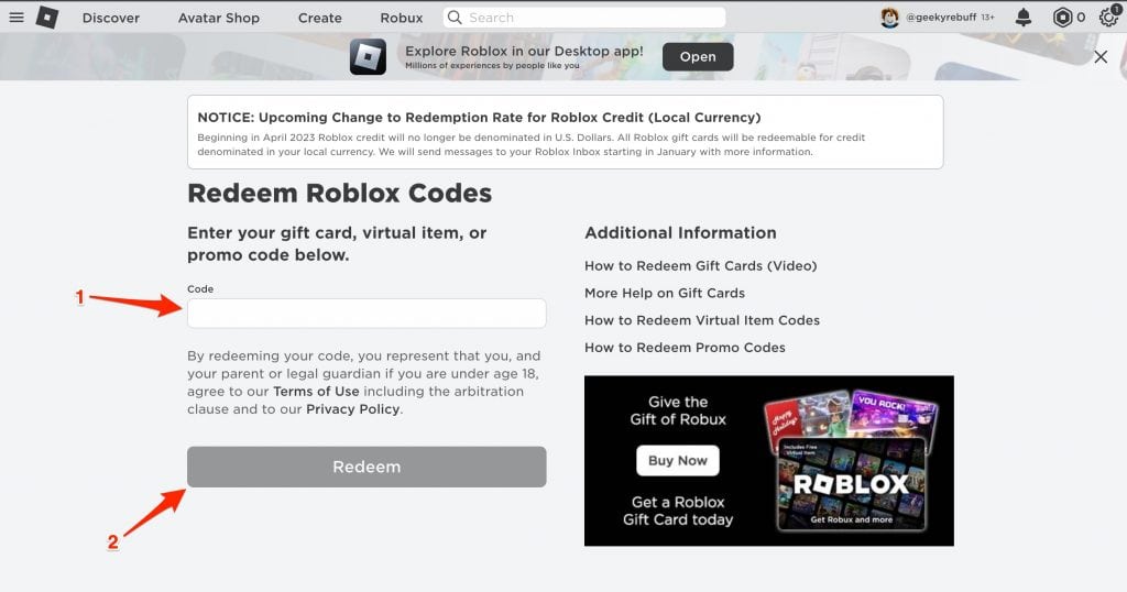 redeem roblox promo codes