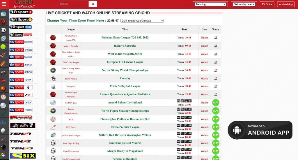 watch online sport matches