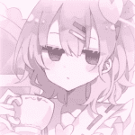 Anime pink aesthetic pfp