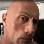 the rock roblox decal meme