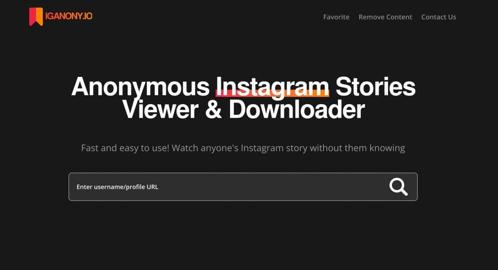 iganony.io instagram story viewer