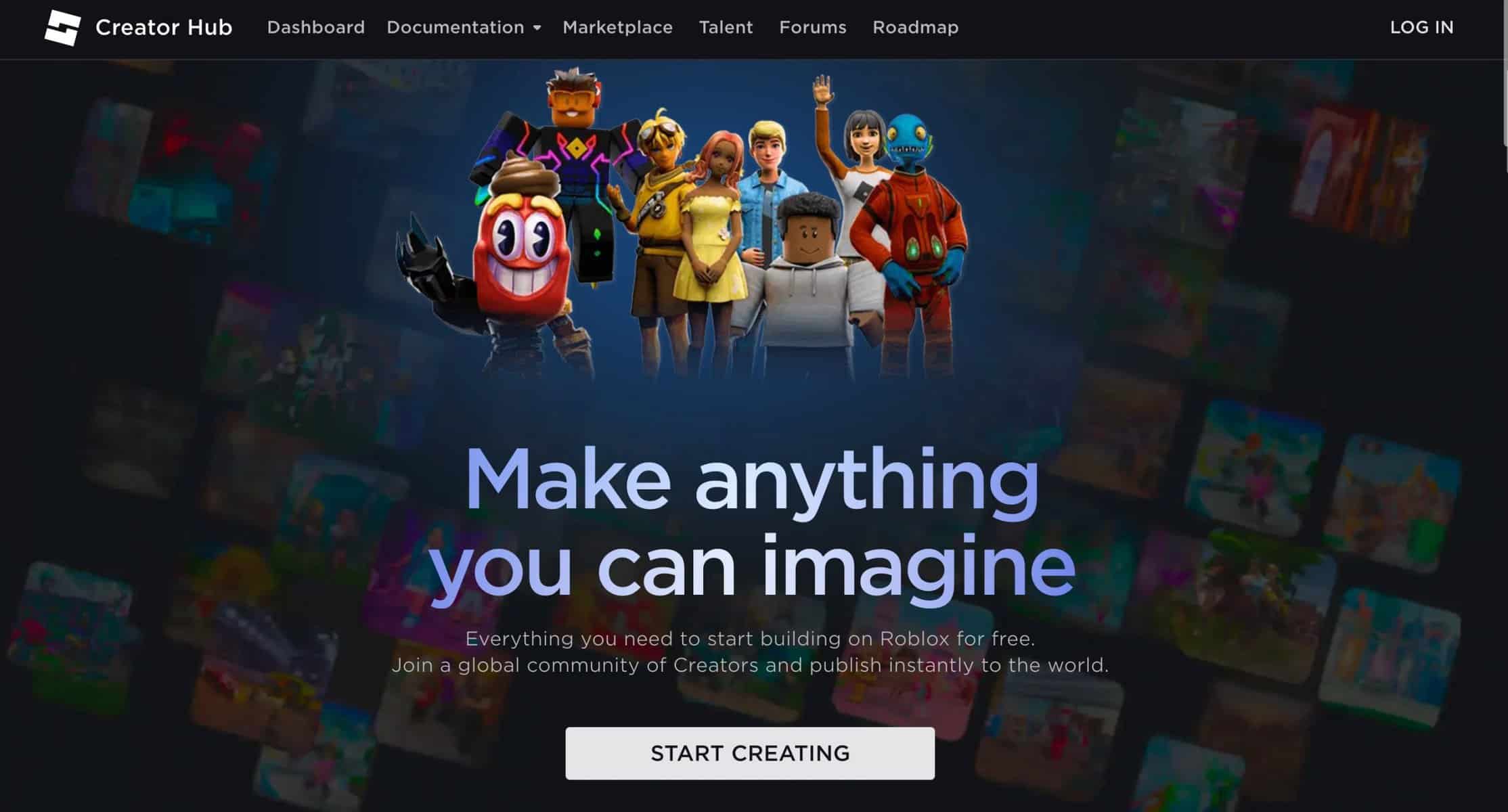 creator hub roblox login