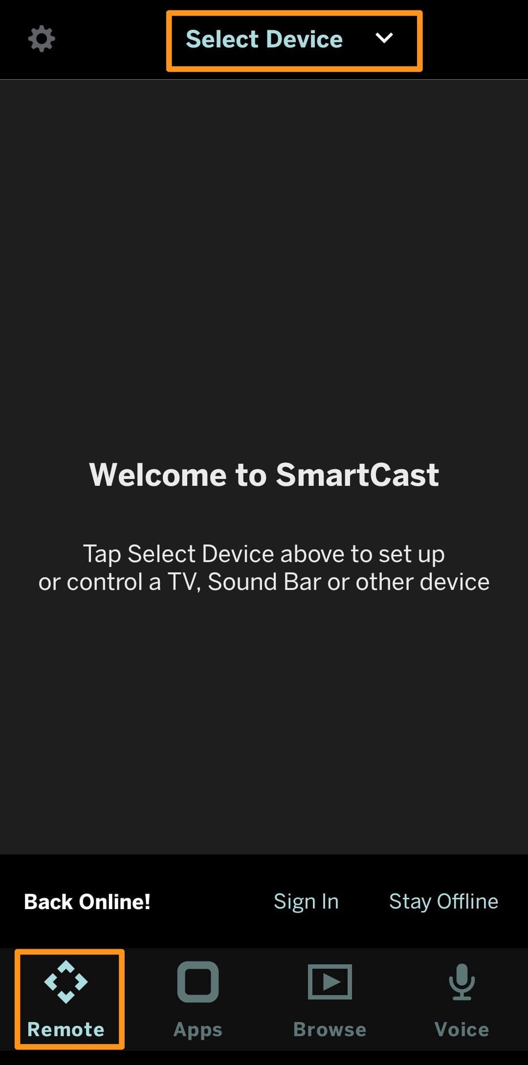 Turn On vizio TV using Vizio App