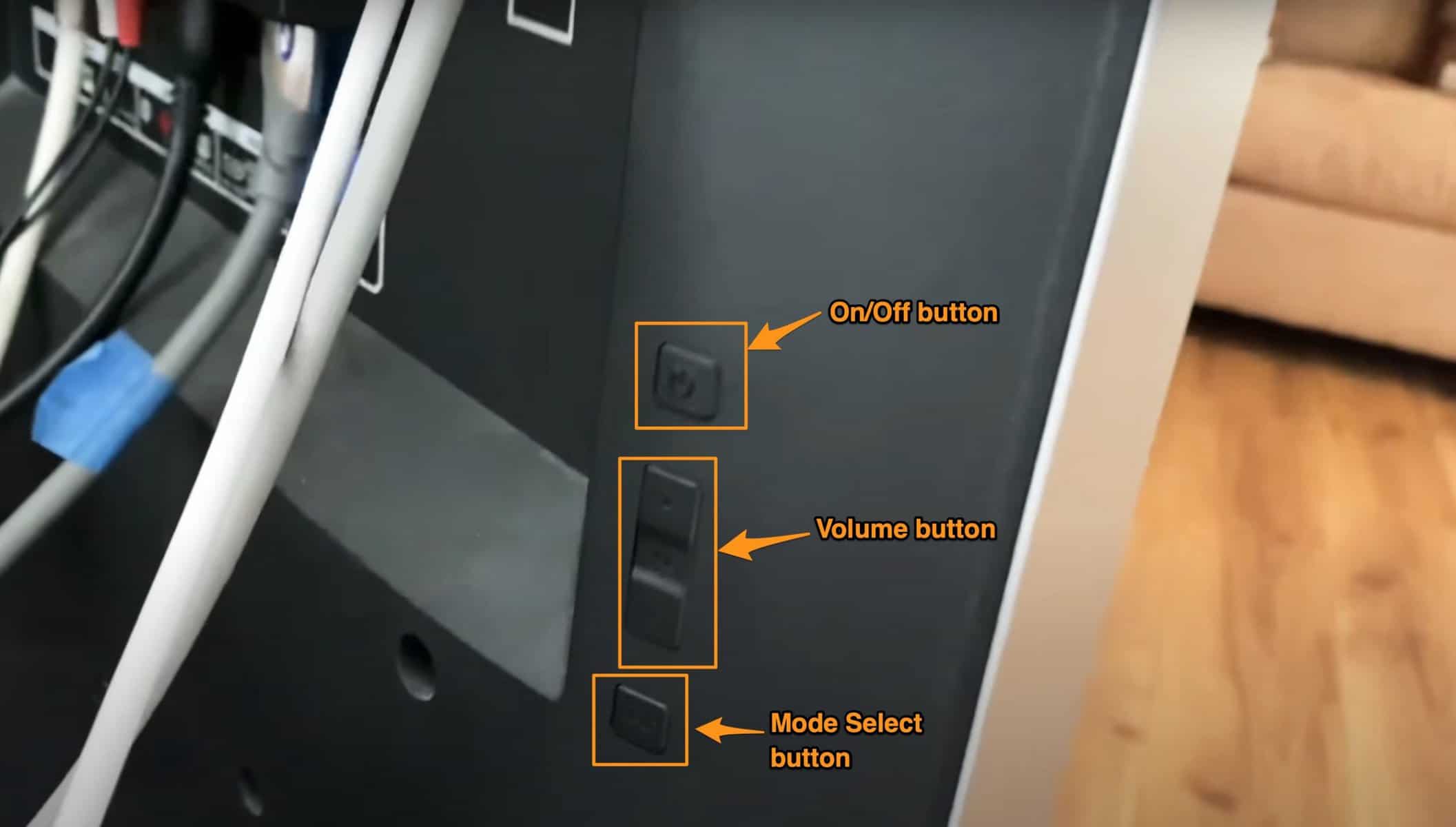 Vizio TV On/Off physical buttons
