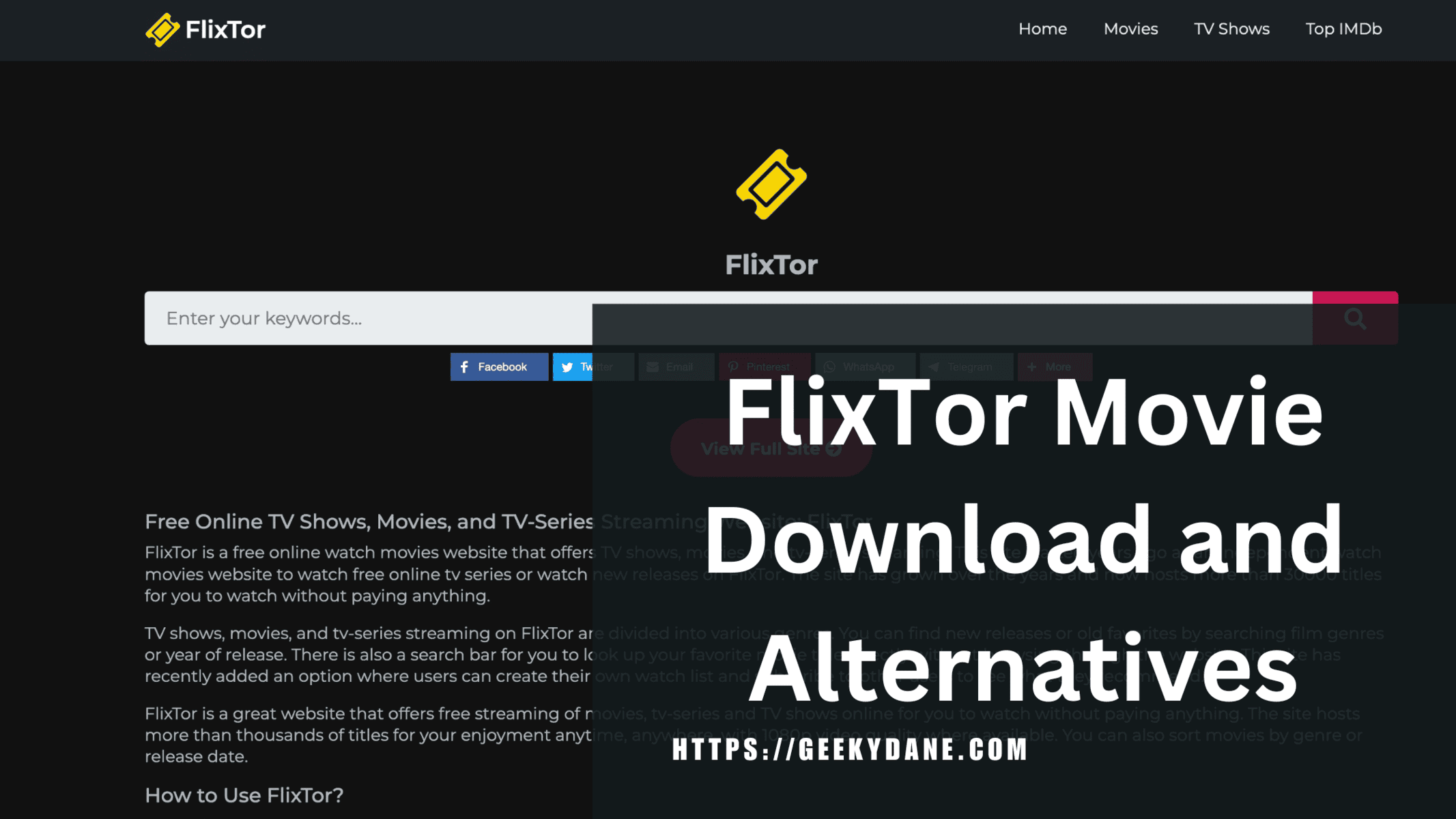 Flixtor.id – Free Movie Streaming is Banned | List of Alternatives