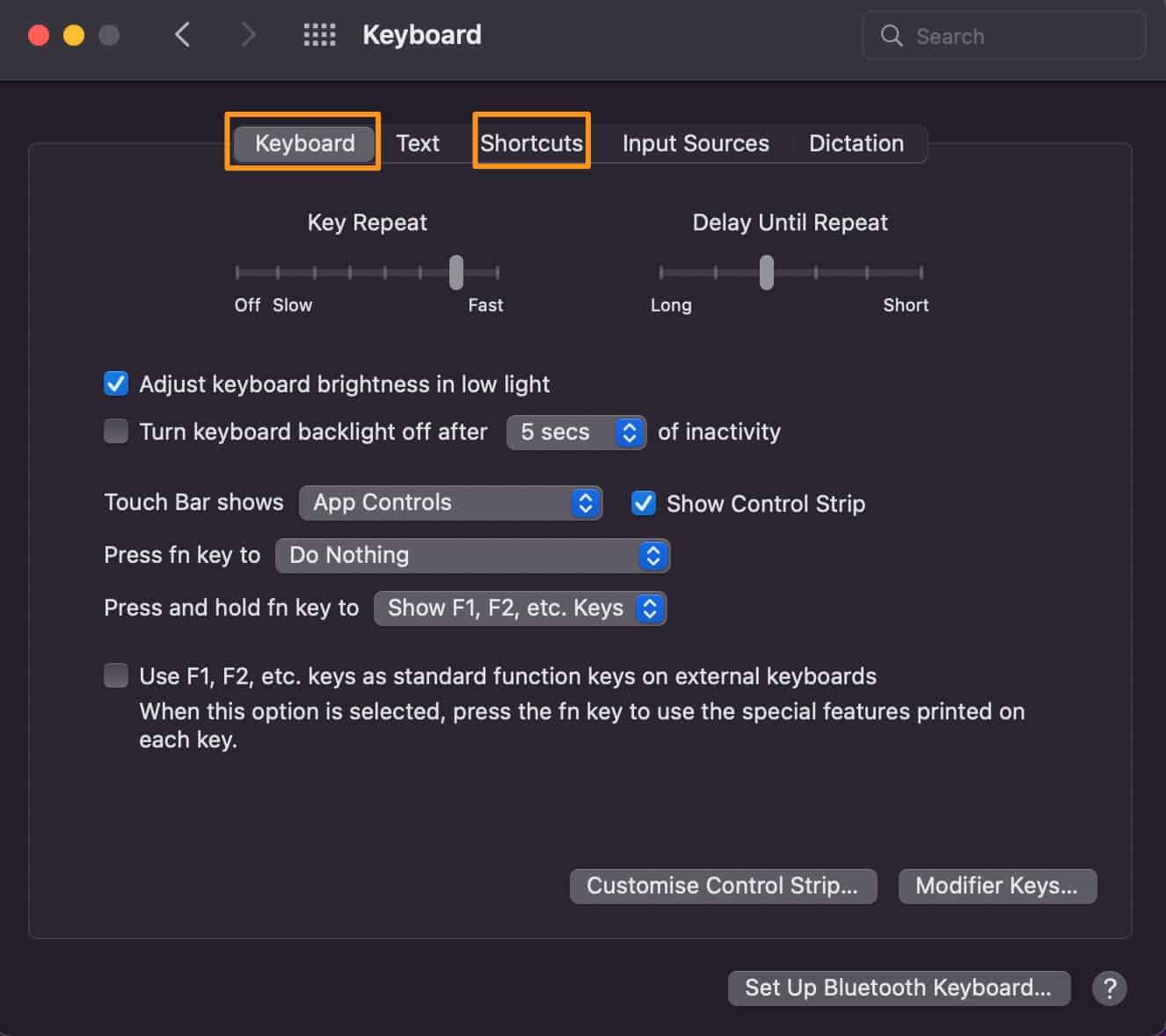 could not find the specified shortcut