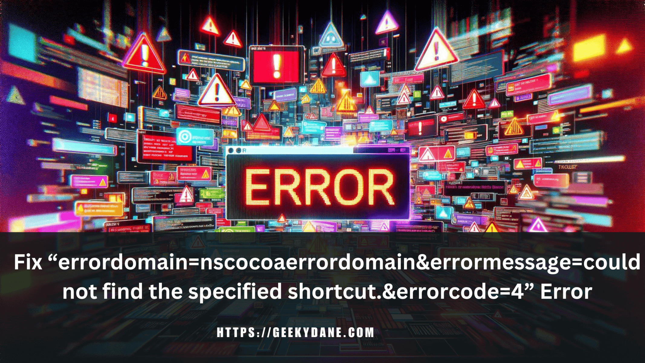 How to Solve “errordomain=nscocoaerrordomain&errormessage=could not find the specified shortcut.&errorcode=4” Error
