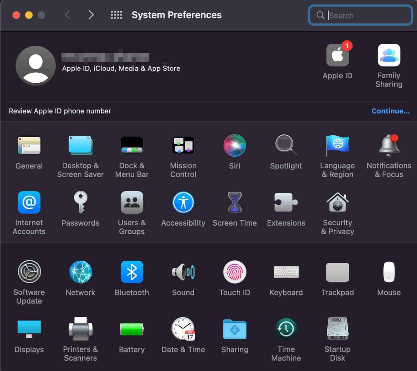system preferences macOs