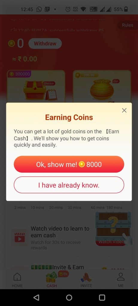 vidmate cash app money